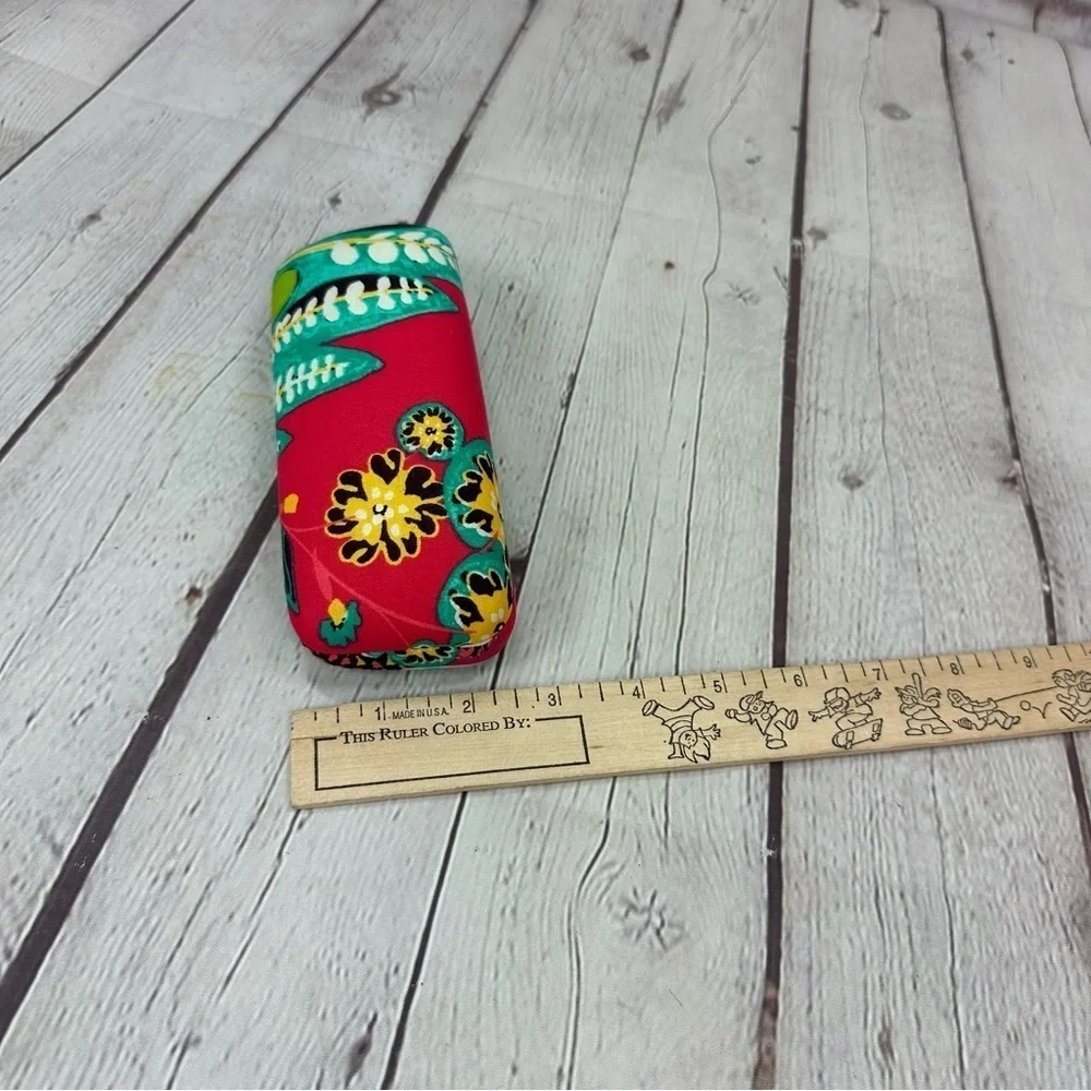 very bradley eyeglass case NWOT bright floral cloth covered hard case